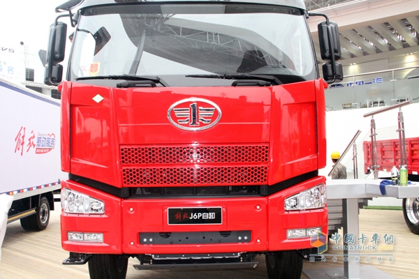 IMG_解放 J6P重卡 350馬力 6X4 LNG自卸車  正臉