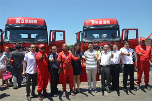 卡車特技武漢助陣 陜汽全系載貨車進軍湖北