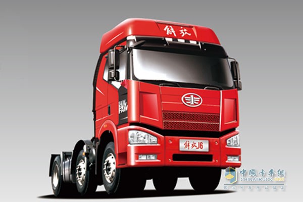 一汽解放J6M 350馬力 6×2標(biāo)載版牽引車