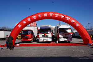 東風柳汽乘龍載貨車國Ⅴ產(chǎn)品席卷京城 為快遞物流添加助力