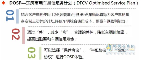 東風商用車“DOSP”特色服務產(chǎn)品