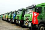 紅巖新型城市渣土車(chē)助力鄭州大型市政工程項(xiàng)目