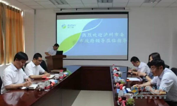 瀘州市委常委副市長王建翔一行到訪可蘭素