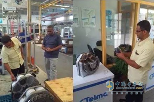 坦桑尼亞客戶參觀車間、了解緩速器產(chǎn)品