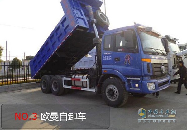 歐曼自卸車雖問世比較晚，不過隨著歐曼品質(zhì)的不斷完善，技術(shù)有了很大的提升。歐曼自卸車以礦用為主，隨著礦業(yè)的發(fā)展歐曼自卸車在市場占有率上有了迅速的提升，就目前的市場來看位居國內(nèi)自卸車第三的排名。