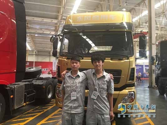 東風(fēng)商用車選手吳杰、林亞霖