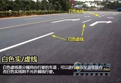 白色虛線和實(shí)線