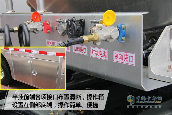 HOWO-T7H B版危化品牽引車半掛接口、操作箱