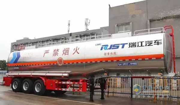 中集瑞江鋁合金保溫液罐車(chē)介紹