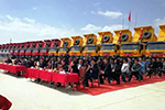 紅巖金剛M500自卸車批量交付蘭州用戶