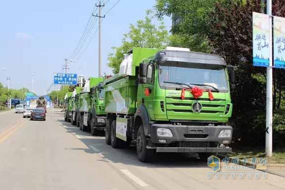 北奔渣土車在合肥受熱捧 簽單65臺(tái)