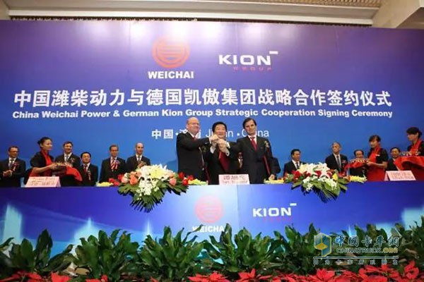 2012 年，濰柴動(dòng)力與德國(guó)凱傲簽署戰(zhàn)略合作協(xié)議