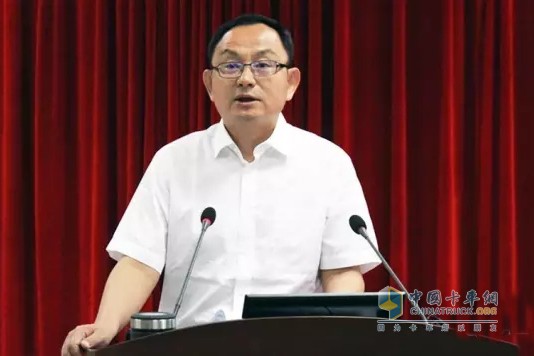 北奔重汽總經(jīng)理、黨委副書記汪寶營(yíng)作重要講話