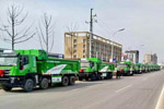 上汽紅巖杰獅智能環(huán)保渣土車批量交付安徽用戶