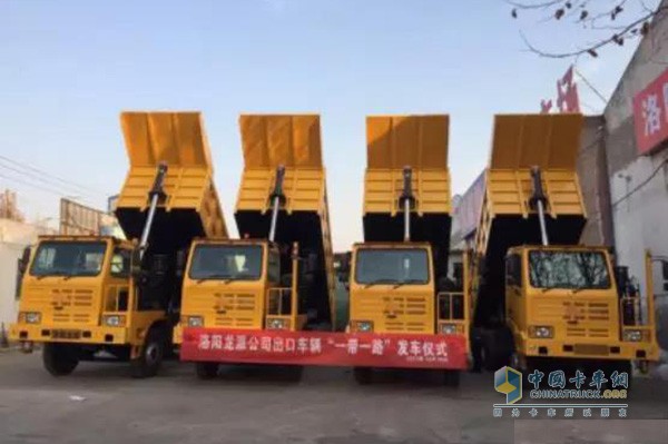 比諾托聯(lián)合洛陽(yáng)龍派機(jī)械推出的礦用自卸車