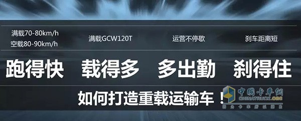 我們需要跑得快、載得多、多出勤、剎得住的重載運(yùn)輸車!