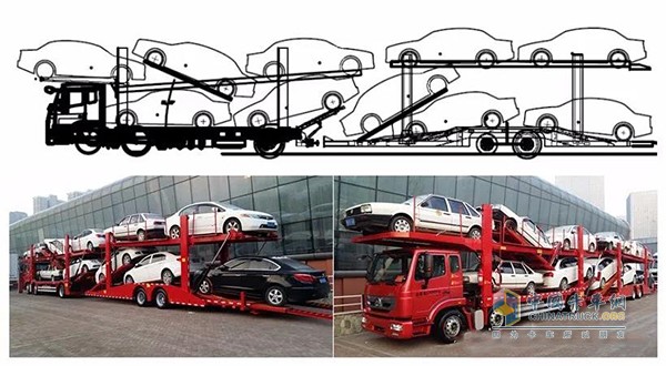 通過合理布置，可裝載10臺轎車