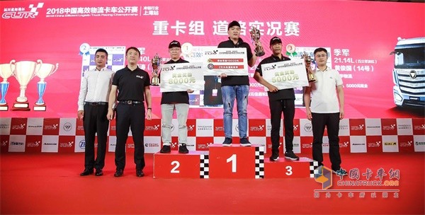 重卡組道路實況賽獲獎選手