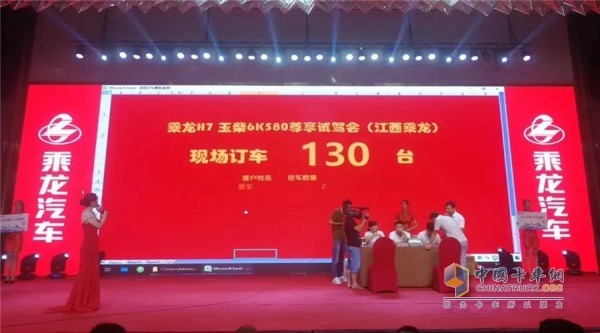 試駕會活動順利結(jié)束，現(xiàn)場訂車成交130臺
