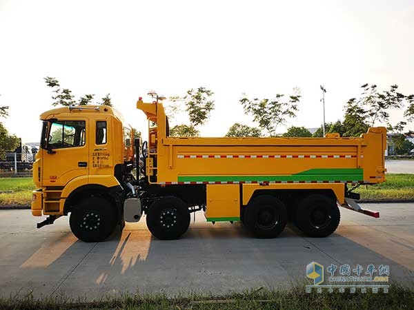 江淮格爾發(fā)盾構(gòu)智能渣土車(chē)車(chē)廂采用T700高強(qiáng)板
