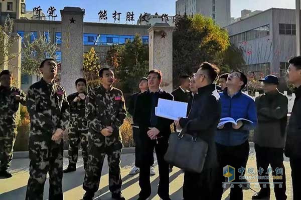 三一甘肅團隊為消防支隊領導、專家組售后無憂承諾
