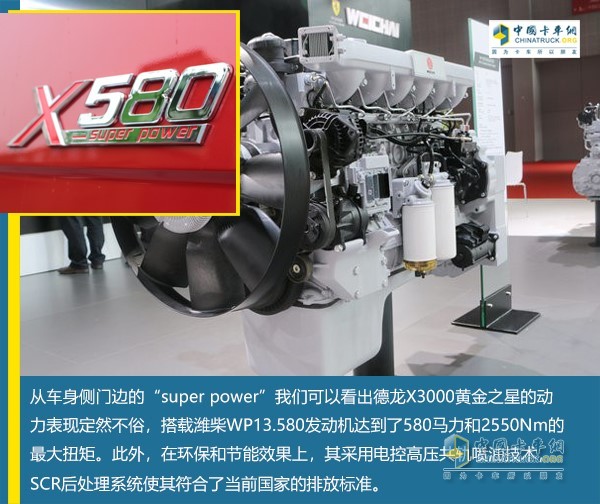 濰柴動力的WP13.580E62發(fā)動機