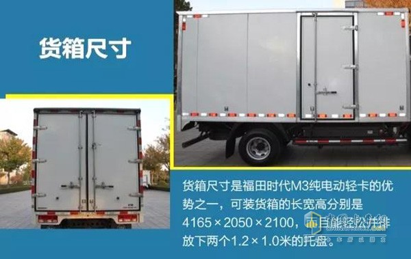 福田時代M3純電動物流車貨箱