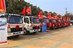 HOWO輕卡科技版登陸連云港，現(xiàn)場(chǎng)訂車22臺(tái)！