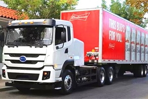 21臺(tái)純電動(dòng)重型卡車(chē)被百威啤酒選中 比亞迪為何這次又是你？