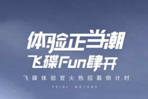 免費(fèi)獲得一輛新車使用權(quán)？飛碟體驗(yàn)官招募讓你豪橫一整年