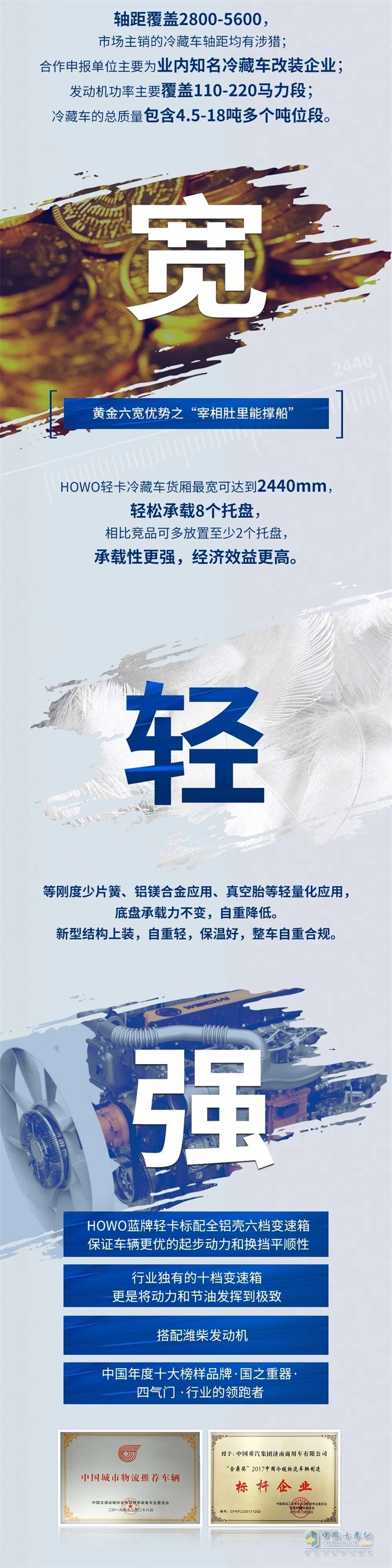HOWO輕卡冷藏車