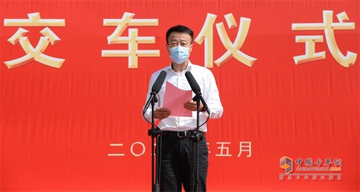 大運(yùn)汽車(chē)董事、山西大運(yùn)銷(xiāo)售總經(jīng)理姜宇翔先生致歡迎詞