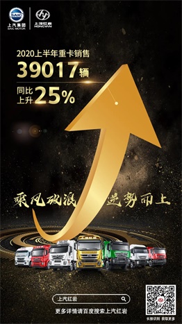 2020上半年重卡銷(xiāo)售39017輛  同比上升25%