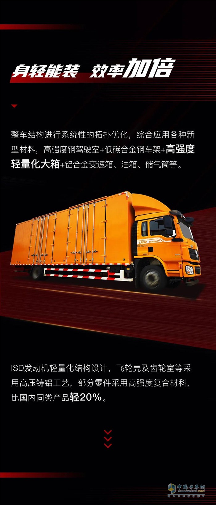 陜汽康明斯L3000載貨車|高顏值 大“肚” 量 C位出道！