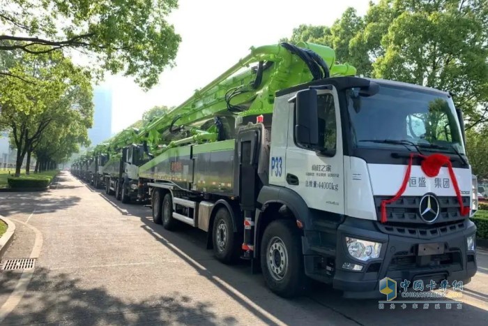 陜西恒盛集團(tuán)再次批量采購十余臺(tái)中聯(lián)重科泵車、攪拌車