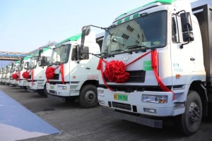 推動綠色港口建設(shè) 華菱新能源重卡在南京港投入使用