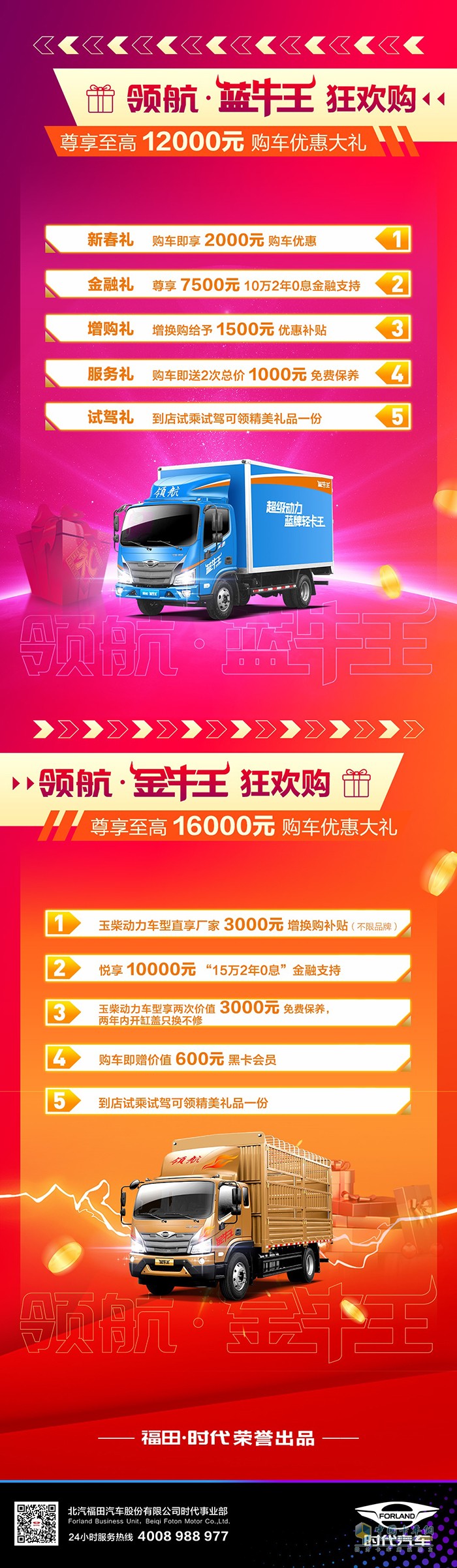 福田時(shí)代汽車 領(lǐng)航 春季狂歡購