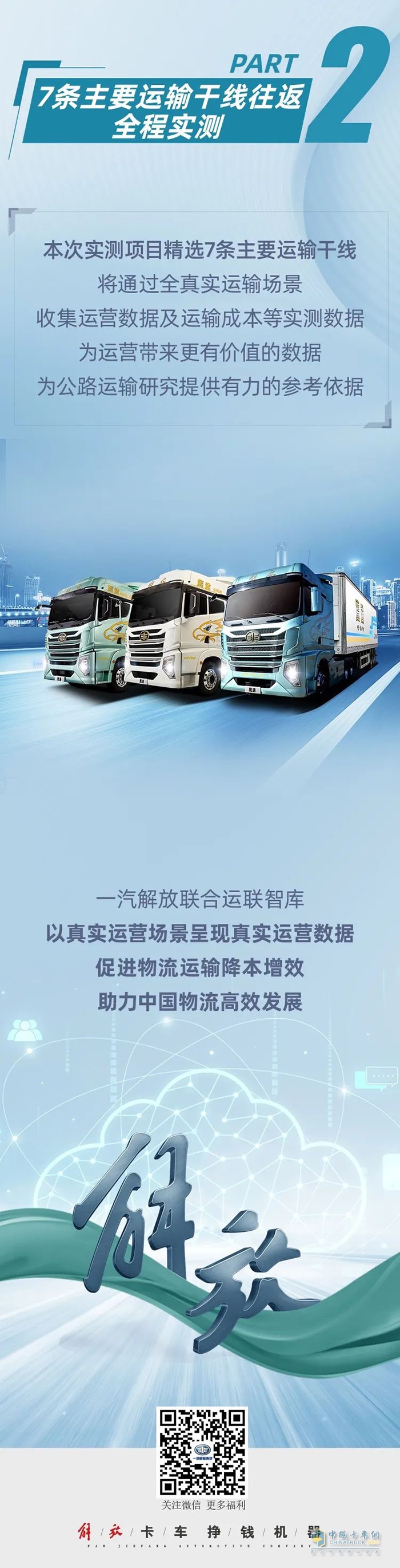 解放鷹途中國公路主要干線物流運(yùn)營實(shí)測項(xiàng)目啟動在即 七條線路一觸即發(fā)！