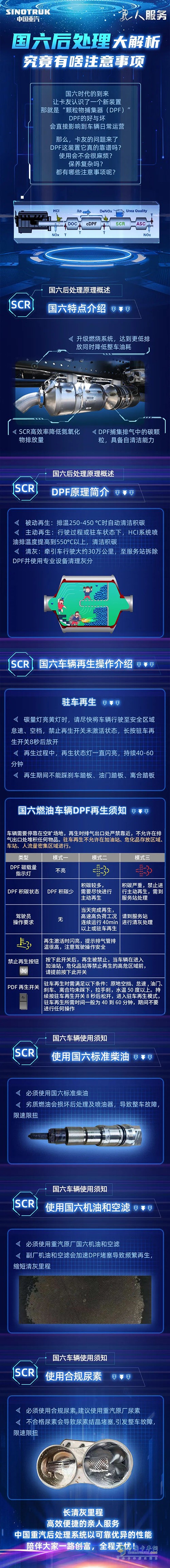 中國重汽 國六后處理 注意事項(xiàng)
