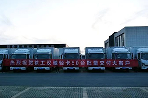 50臺(tái)漢馳輕卡批量交付大客戶(hù) 賦能當(dāng)?shù)馗咝С桥湮锪?>
                        <div   id=