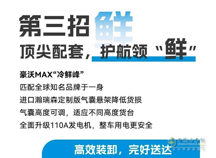 豪沃MAX“冷鮮峰”招招“鮮”，助你夏日冷鏈無懼“烤”驗！