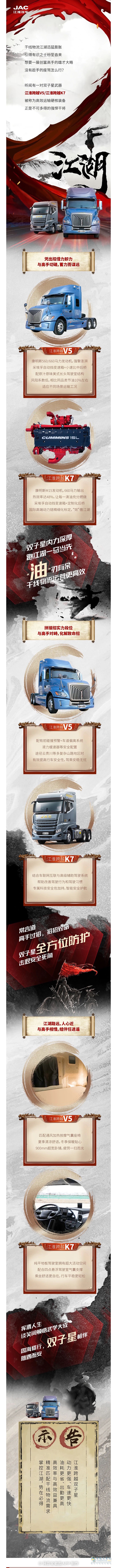 江淮格爾發(fā)長(zhǎng)途運(yùn)輸雙子星，征服干線萬(wàn)里行！