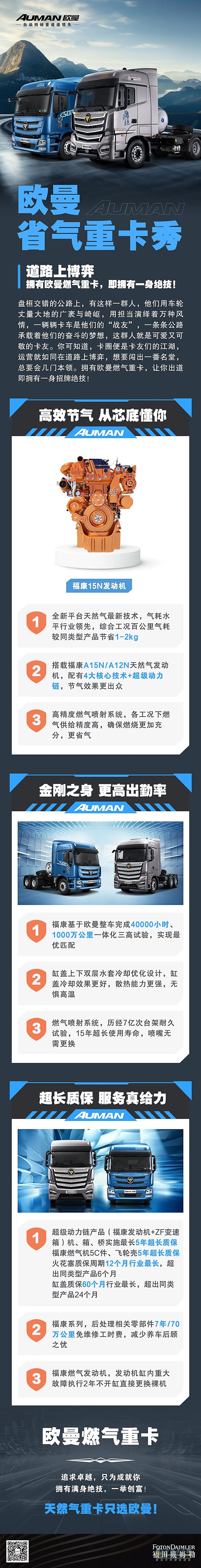 道路上博弈，擁有歐曼燃氣重卡，即擁有一身絕技!