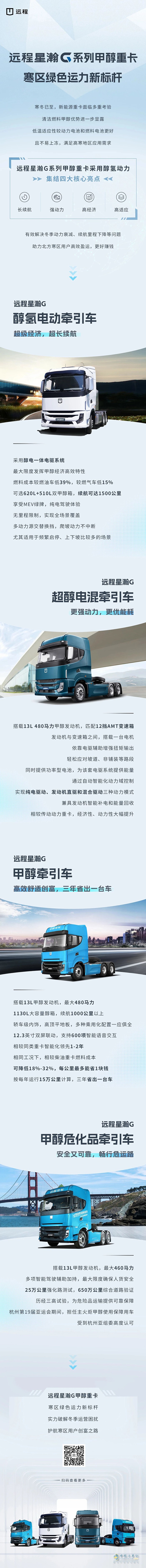 寒區(qū)綠色運力新標桿！一圖盤點遠程星瀚G系列甲醇重卡