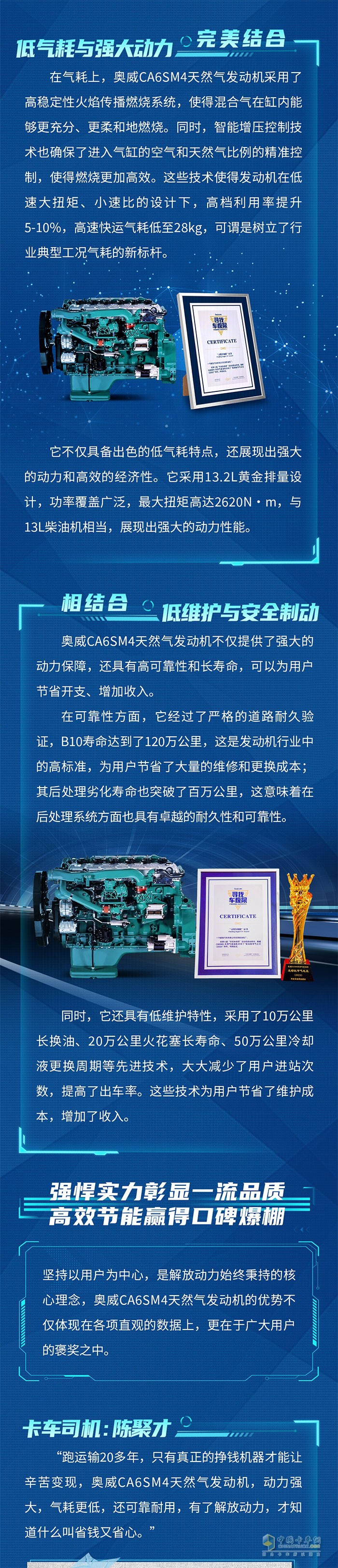 奧威CA6SM4燃?xì)獍l(fā)動機(jī)