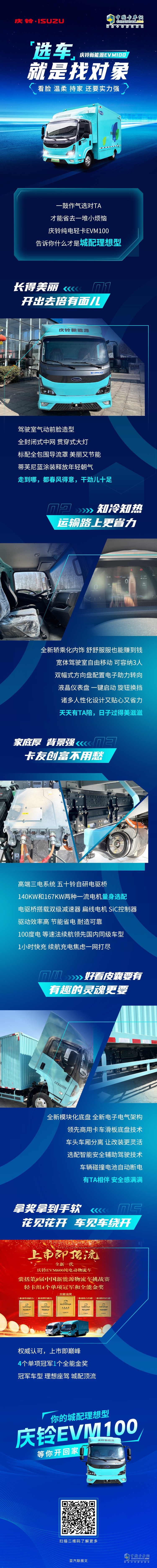 城配理想型？冠軍車(chē)型？慶鈴純電輕卡EVM100用實(shí)力說(shuō)話