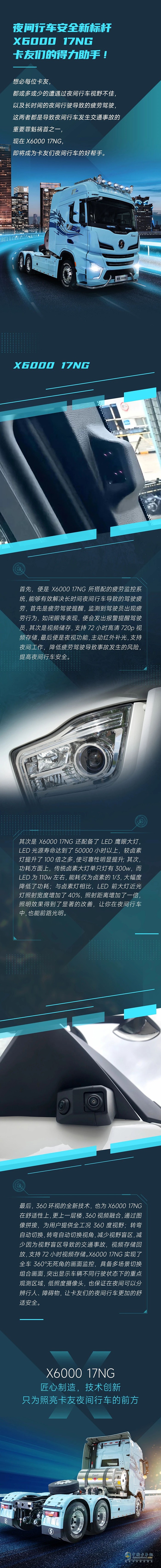 夜間行車安全新標桿，陜汽X6000 17NG，卡友們的得力助手！