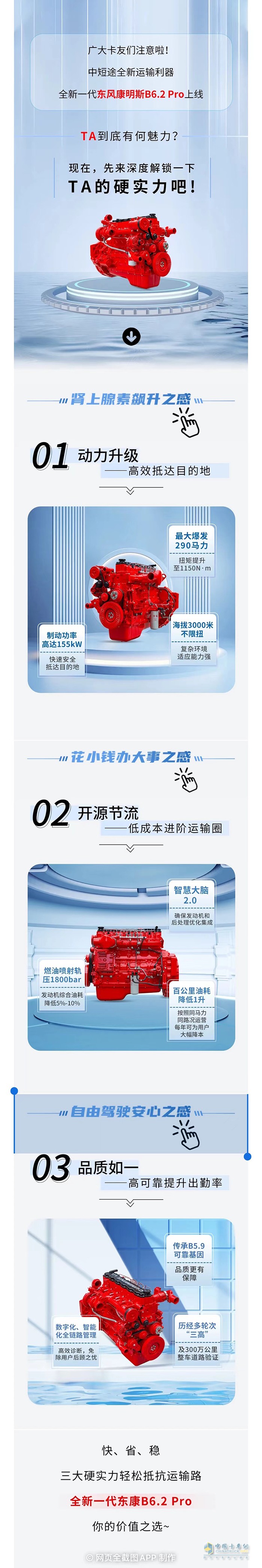 官方“爆料”，全新一代東風康明斯B6.2 Pro真有點東西！