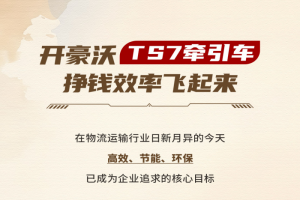 “開豪沃TS7牽引車，掙錢效率飛起來！”