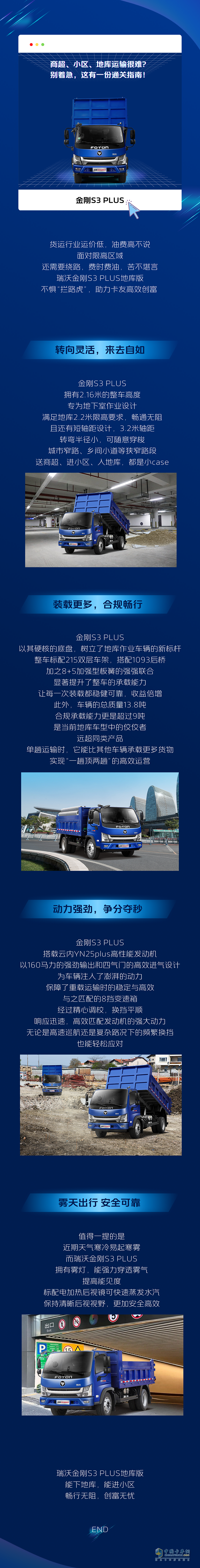 　福田瑞沃金剛S3 PLUS地庫版，行動靈巧，輕松創(chuàng)富！